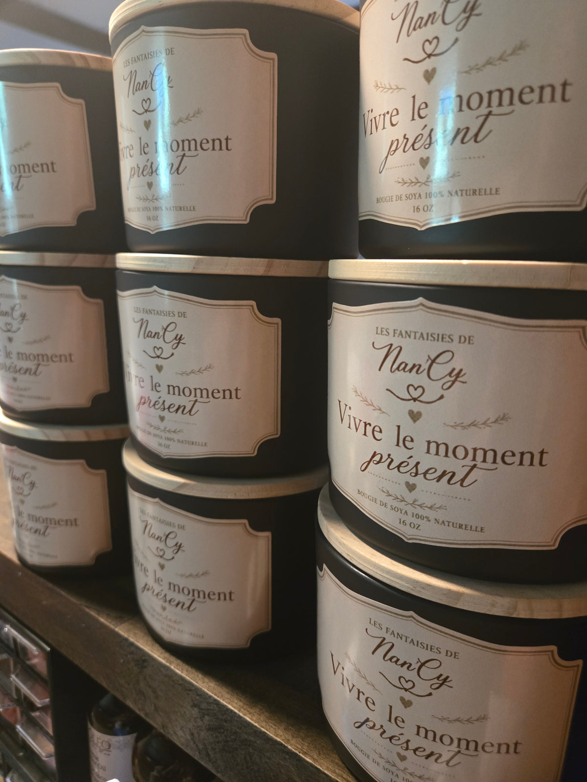 Vivre le moment présent (bougie 3 mèches)