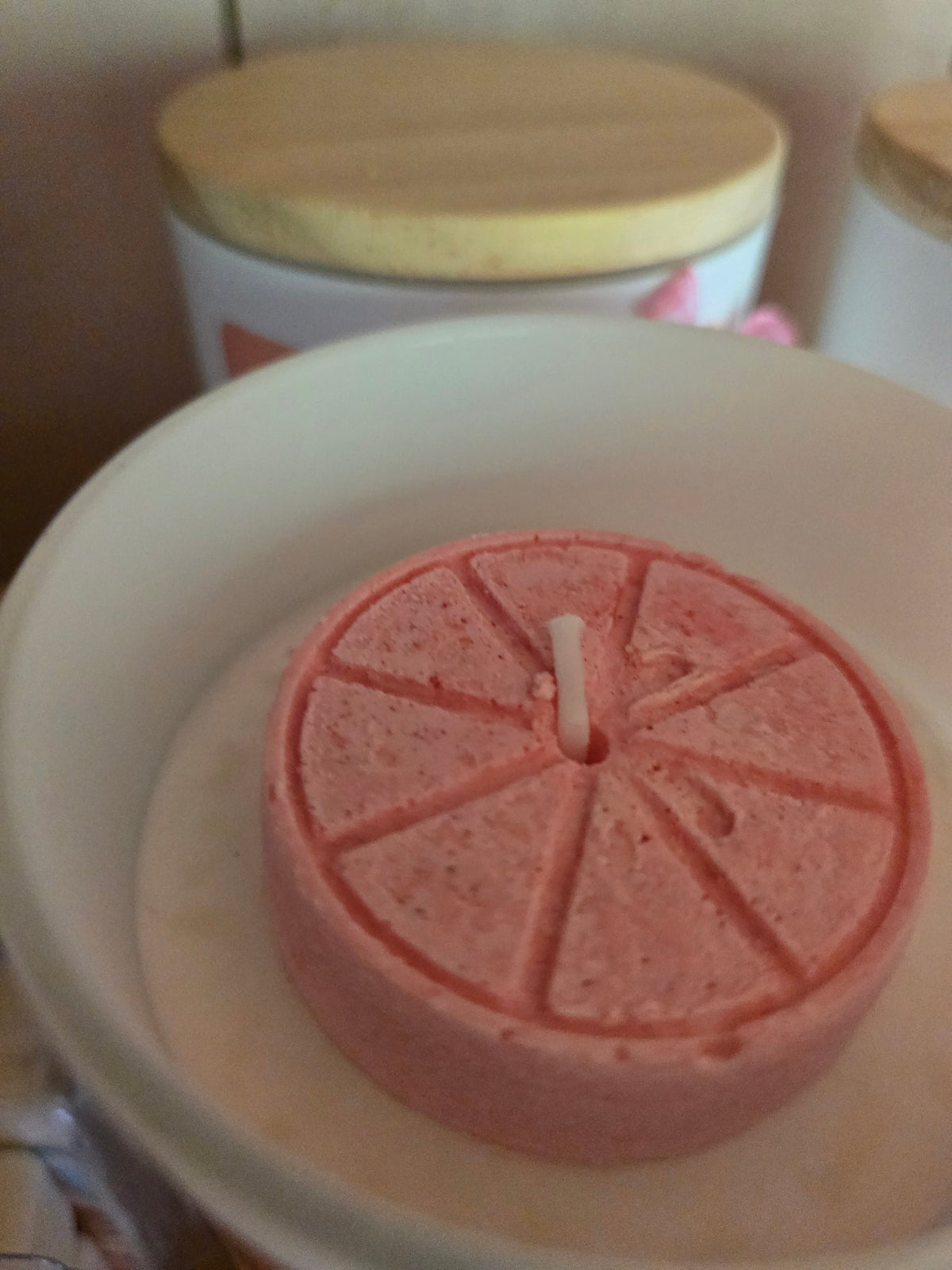 Bougie Miss Fresca(pamplemousse rose)