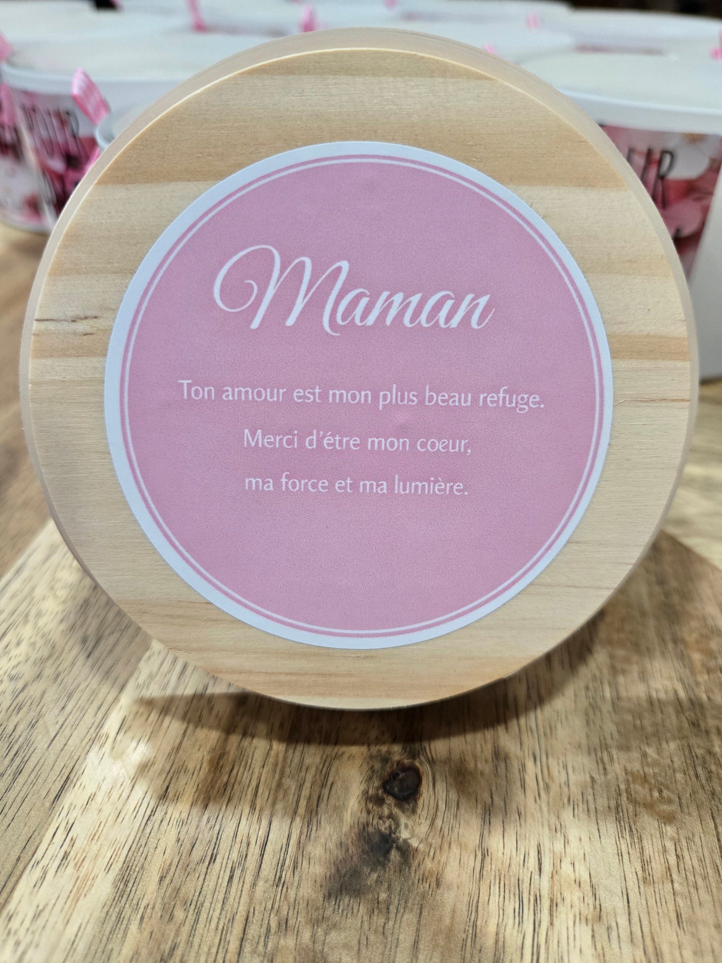 Bougie 3 mèches JUSTE POUR TOI MAMAN