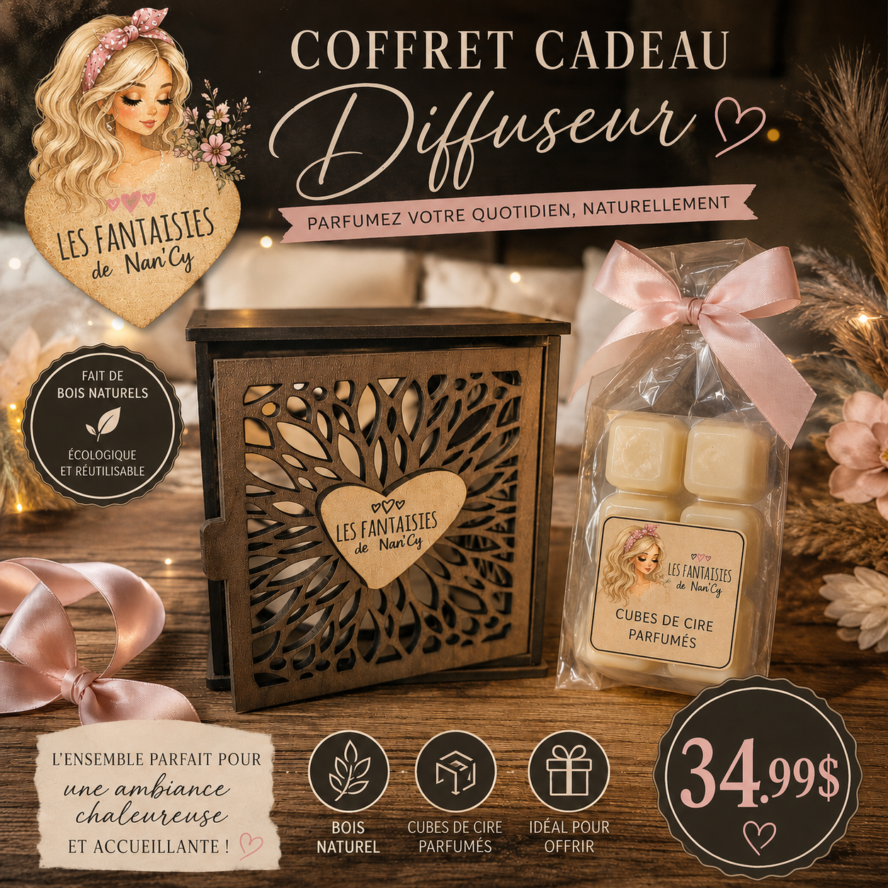 Coffret cadeau diffuseur et pastilles