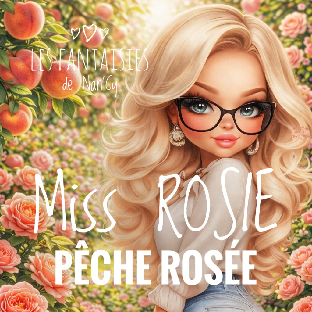 Bougie Miss Rosie(pêche rosé)