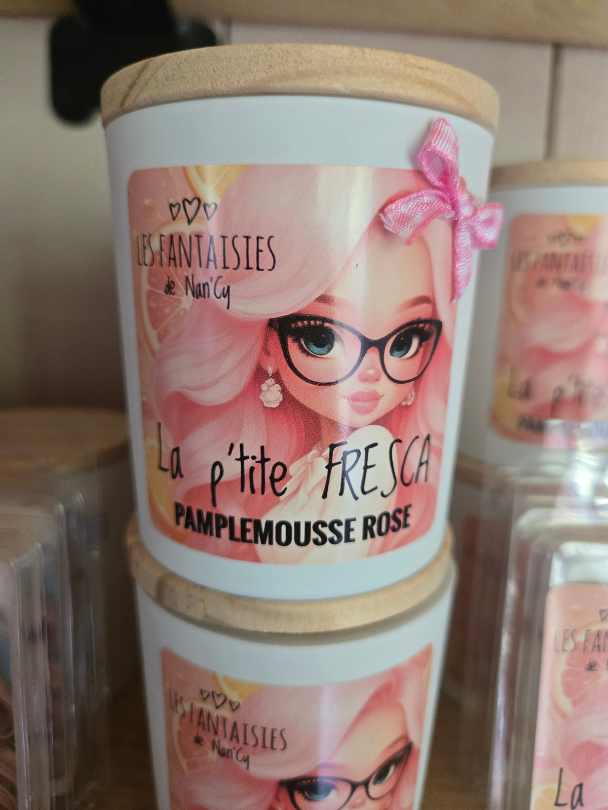 Bougie Miss Fresca(pamplemousse rose)