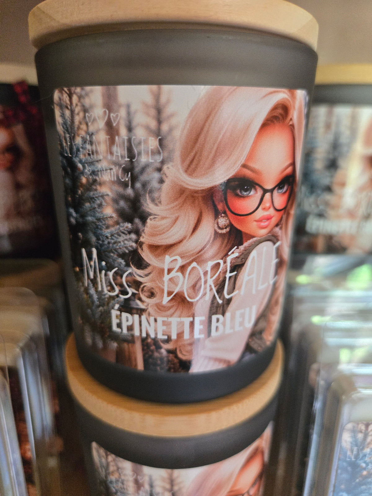 Bougie Miss BORÉALE (Épinette bleu)