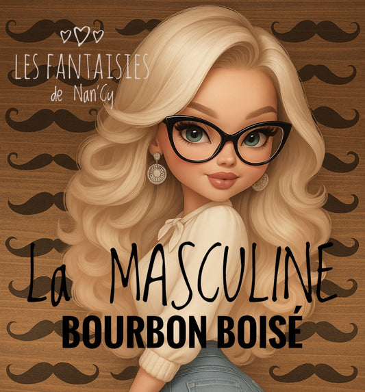 Bougie La MASCULINE (Bourbon Boisé)