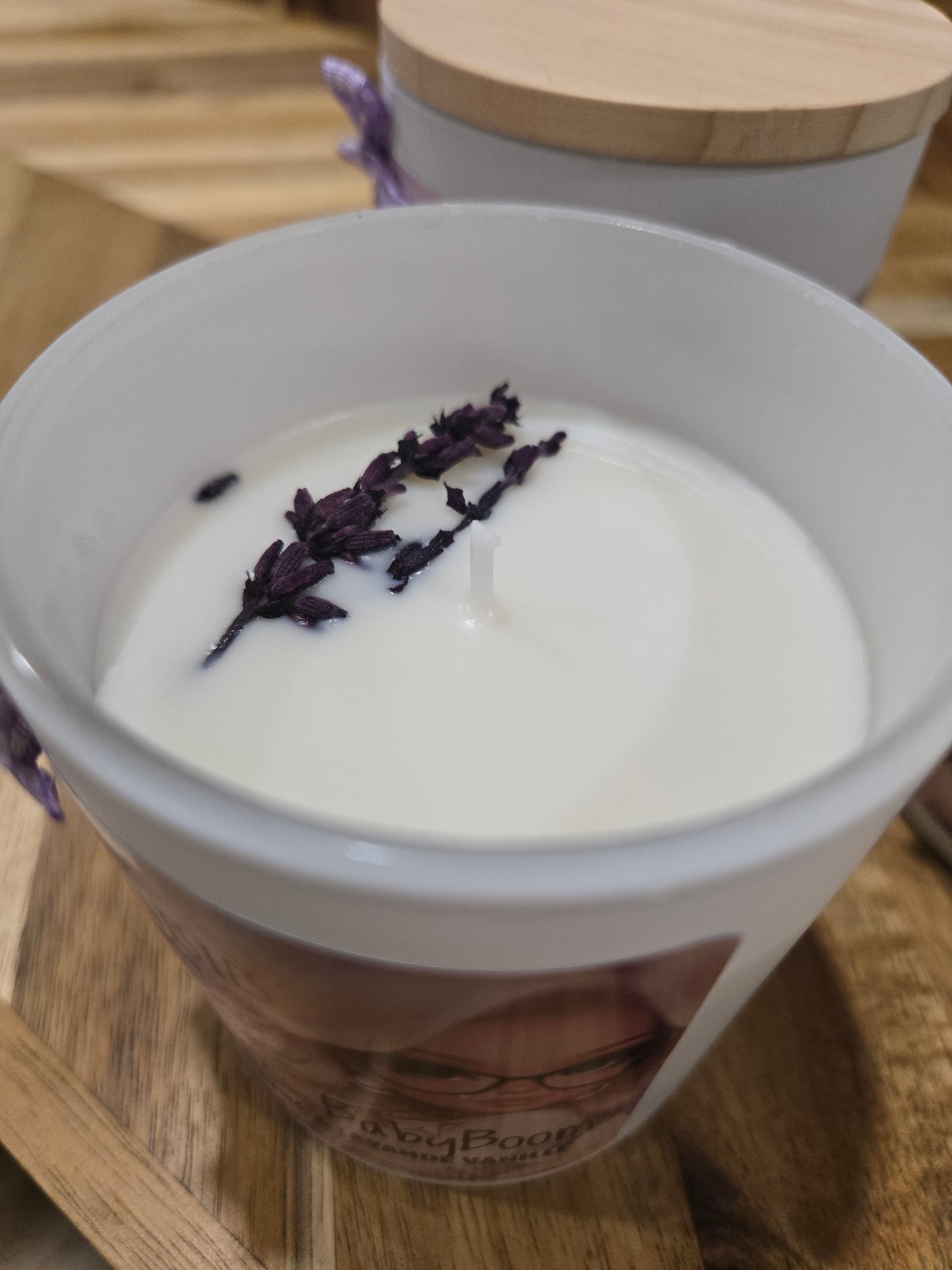 Bougie Miss BabyBoom ( poudre de bébé et Lavande Vanillé)