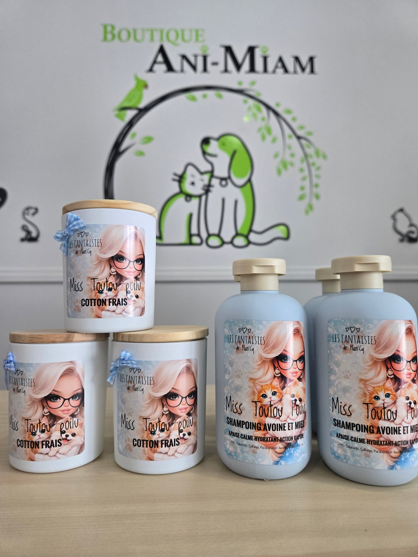 Shampoing pour animaux anti- démangeaisons, hypoallergêne