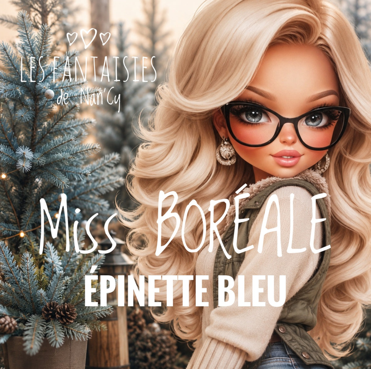 Bougie Miss BORÉALE (Épinette bleu)