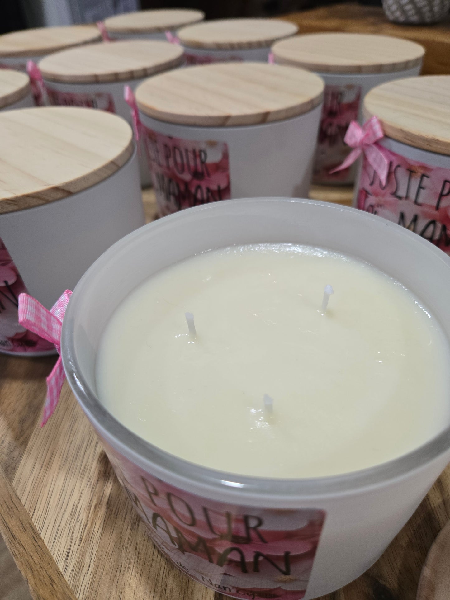 Bougie 3 mèches JUSTE POUR TOI MAMAN