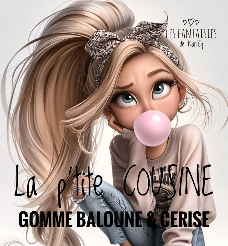 Bougie La p'tite COUSINE (Gomme baloune a la cerise)