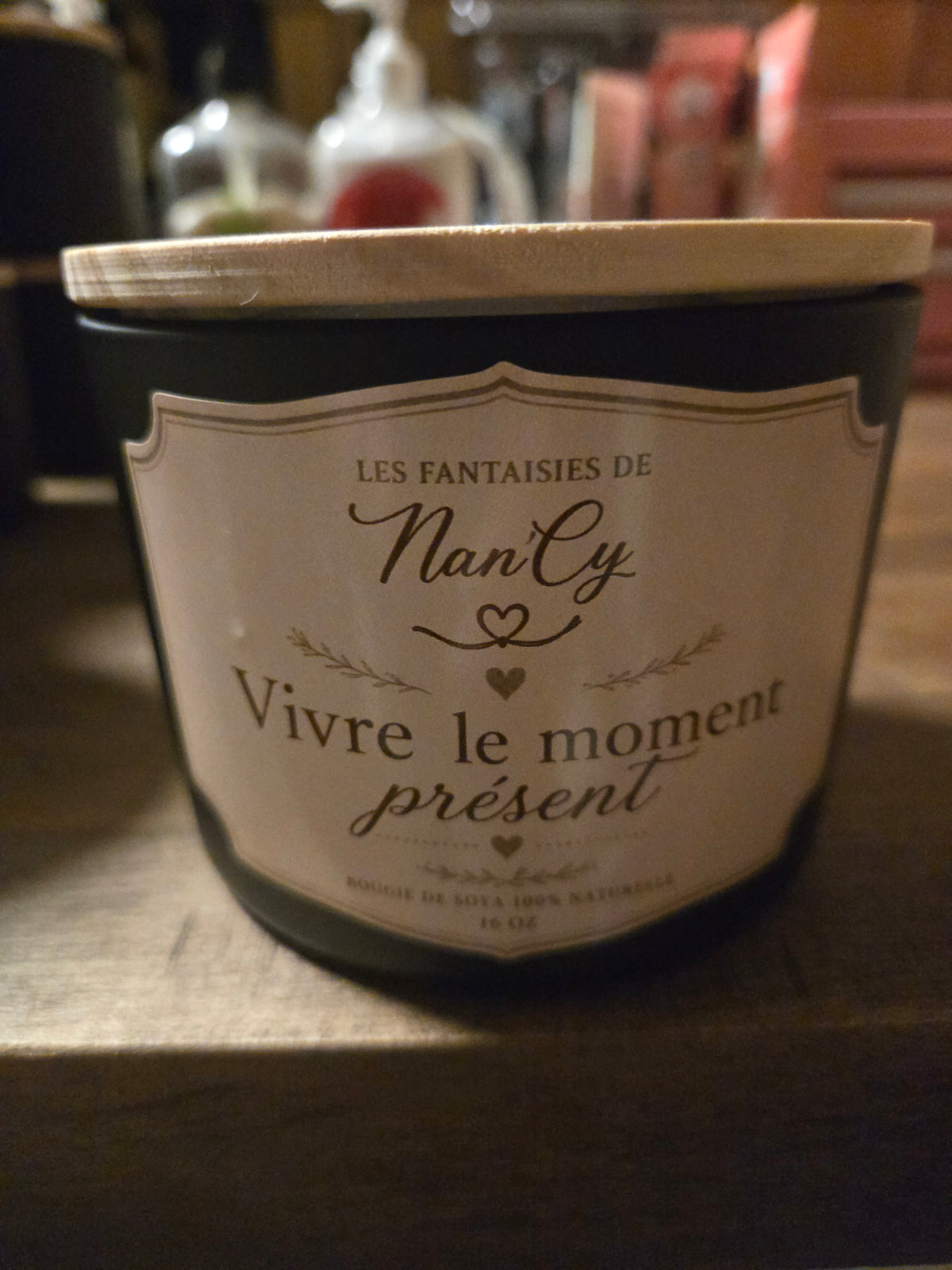 Vivre le moment présent (bougie 3 mèches)