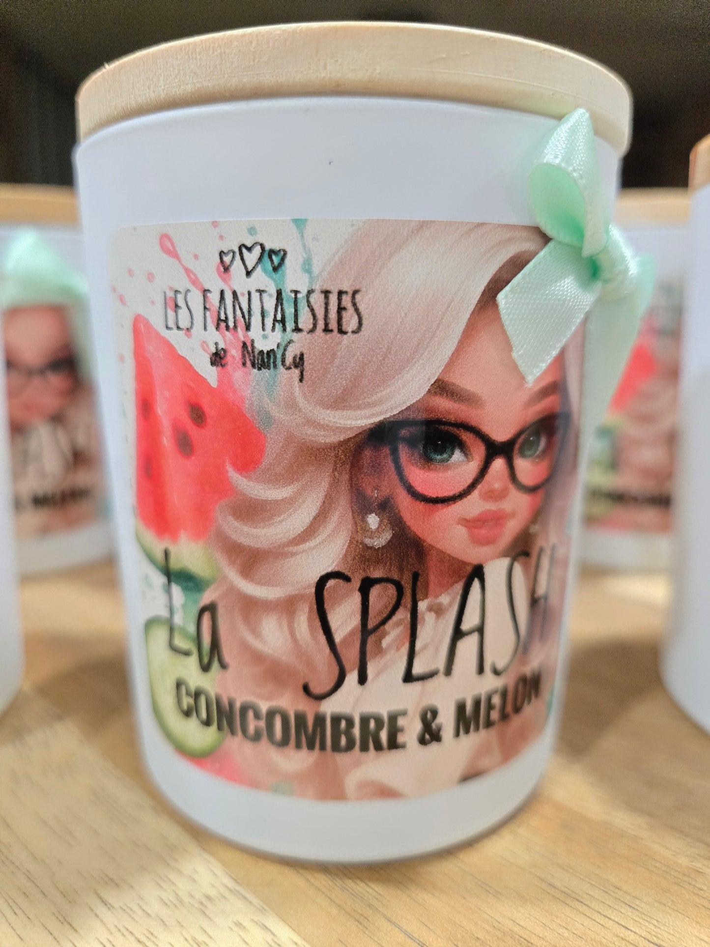 Bougie La Splash (concombre et melon d'eau)